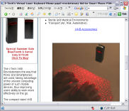 Virtual Laser Keyboard(クリックすると製品ページ(英文)へ)