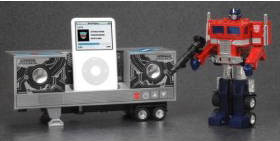 TRANSFORMERS MUSIC LABEL OPTIMUSPRIME speakers