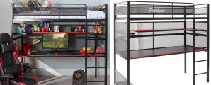 BattleBunk Metal Bunk Bed with Desk