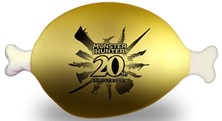 モンスターハンター20周年 1/1金(こん)がり肉クッション